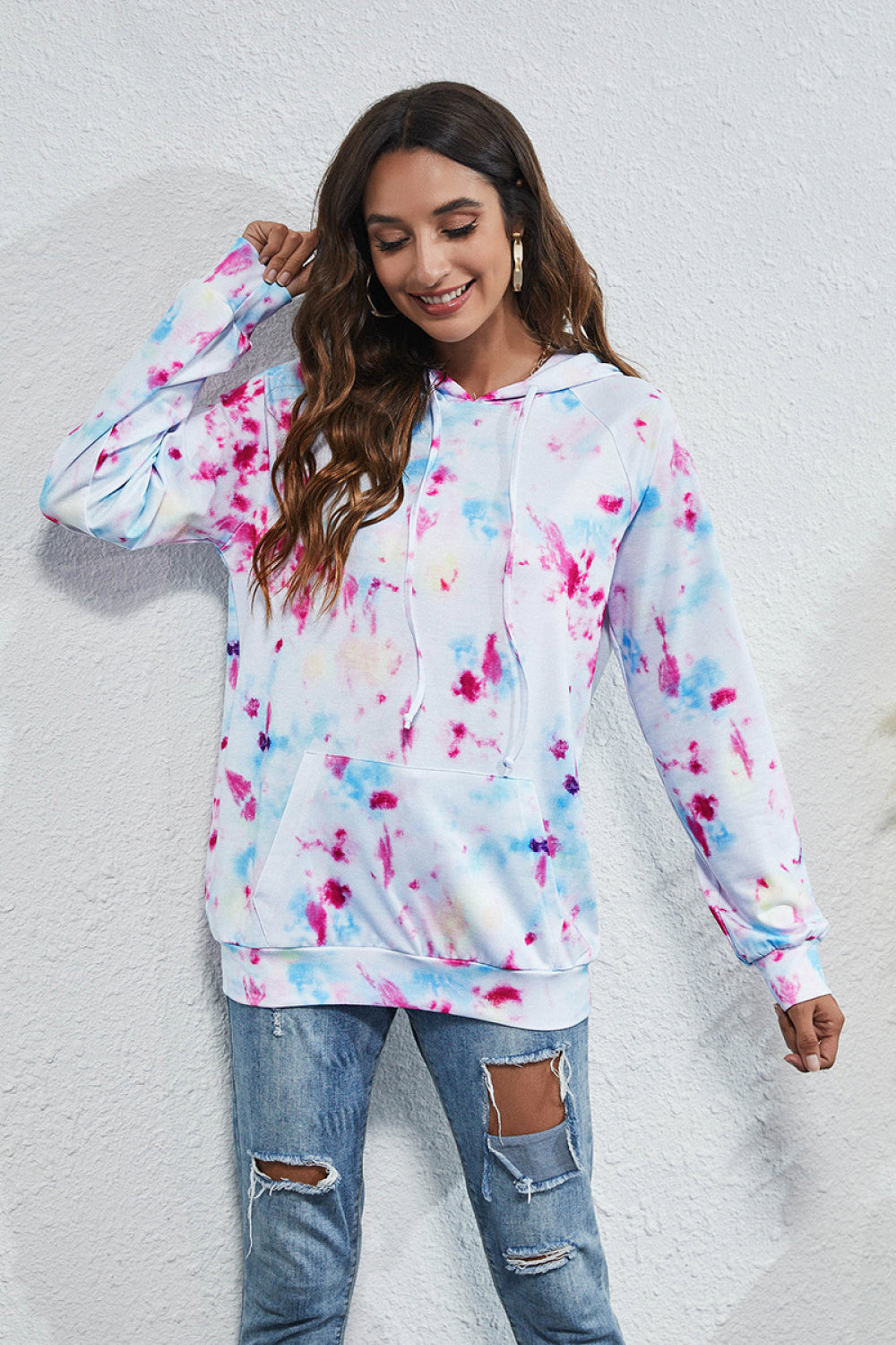 Tie-Dye Drawstrings Hoodie - Absolute Fashion 2020