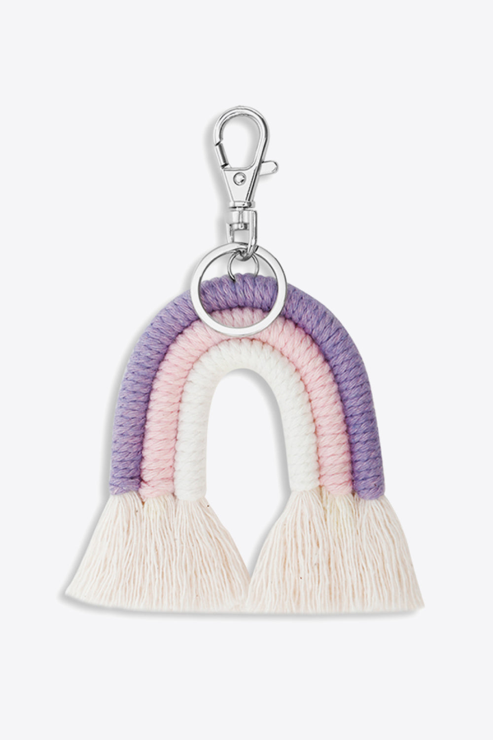 Rainbow Fringe Keychain