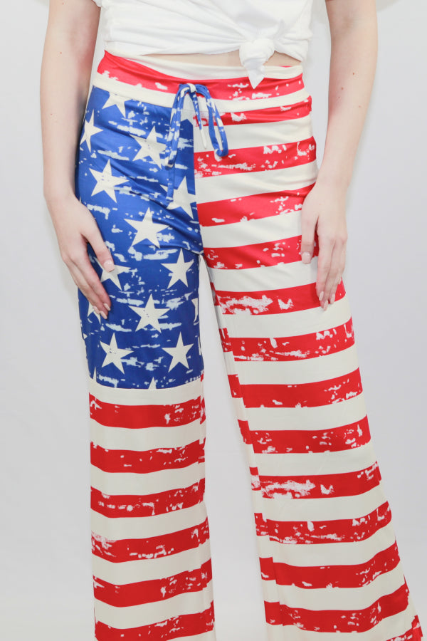 Casual Stretch Wide-Leg Pants