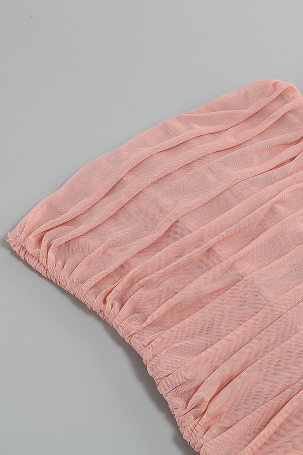 Ruched Strapless Zip-Back Bodycon Dress