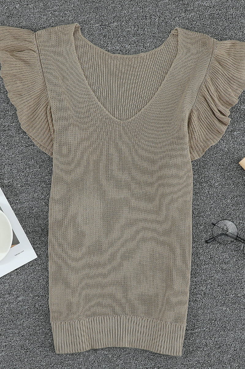 Cascading Ruffles Knit Tank Top - Absolute Fashion 2020
