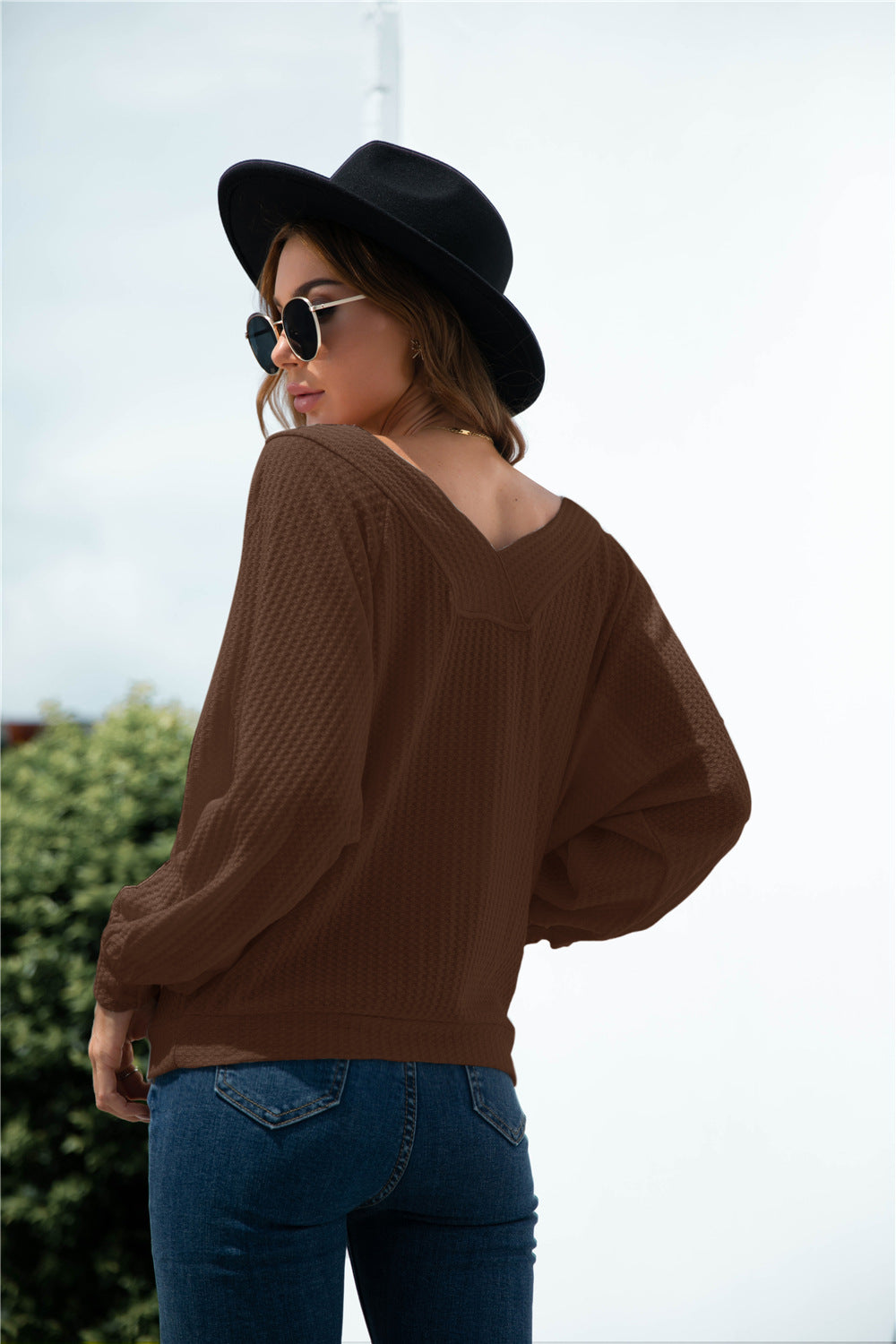 Raglan Sleeve Kangaroo Pocket Top - Absolute Fashion 2020