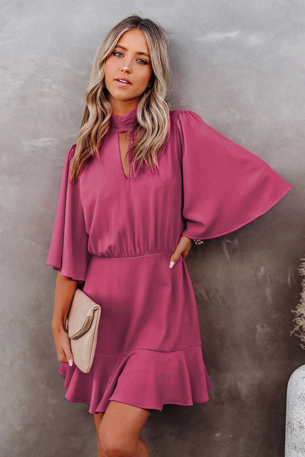 Flowing Keyhole Dress - Absolute Fashion 2020