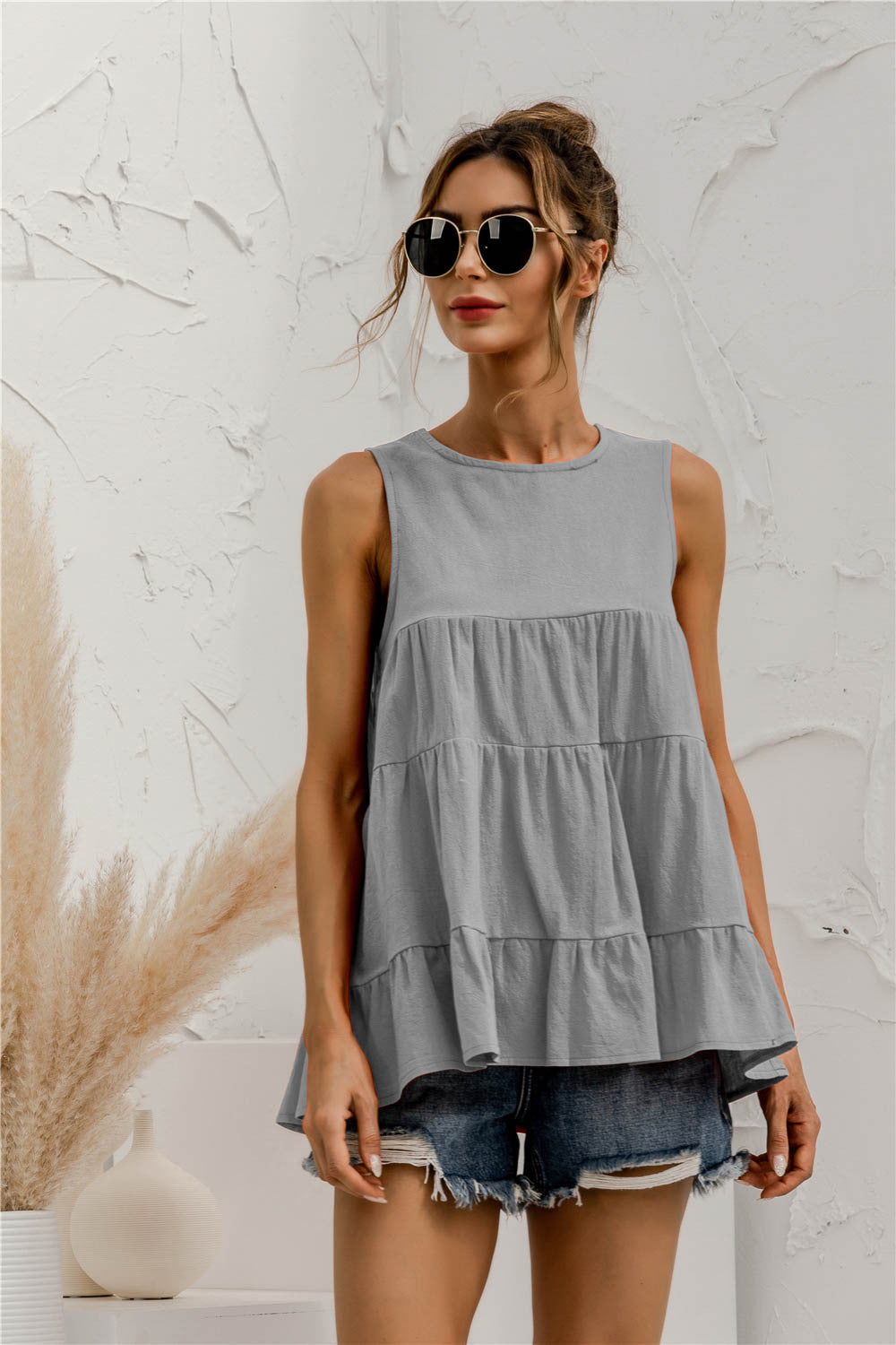 Sleeveless Tiered Top - Absolute Fashion 2020