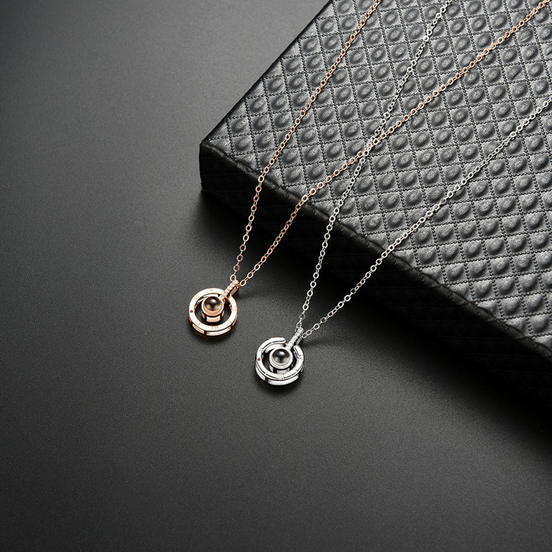 Projection Pendant Necklace - I Love You - Absolute Fashion 2020