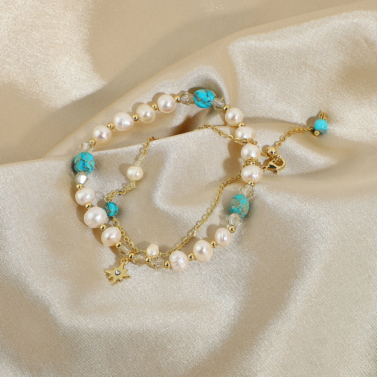 Fresh Water Pearl Jasper Bead Bracelet - Absolute Fashion 2020
