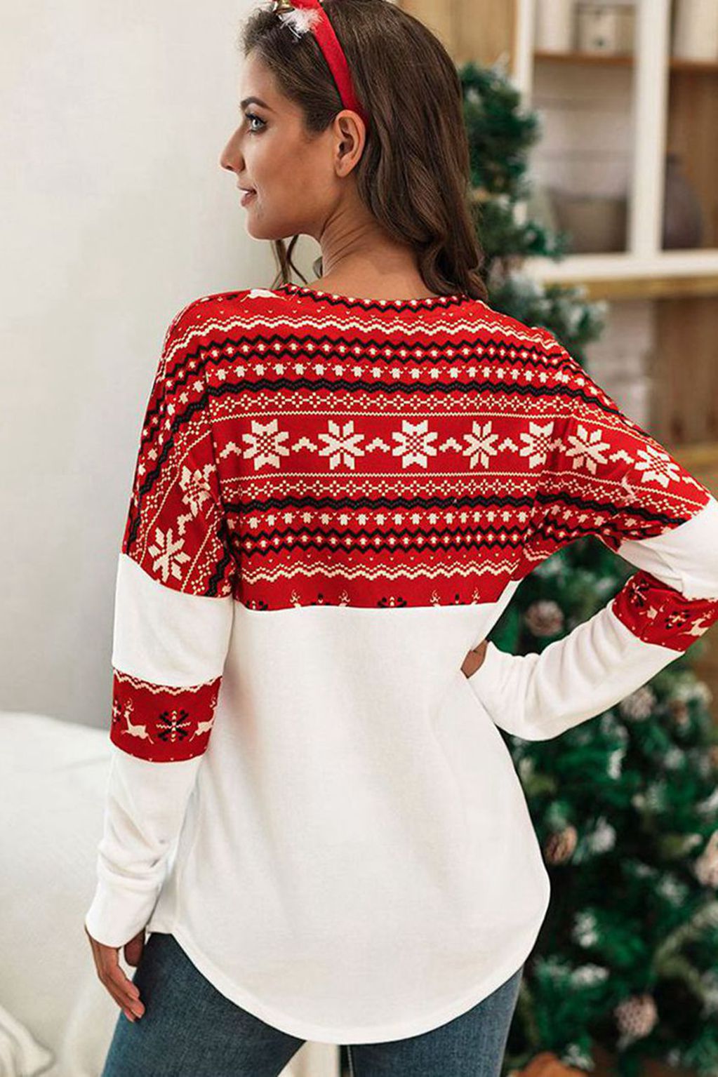 Christmas Print Leisure Sweatshirt Top - Absolute Fashion 2020
