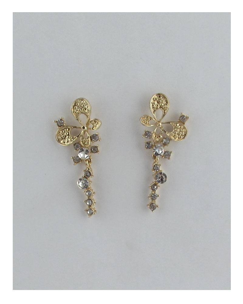 Butterfly linear stud drop earrings - Absolute Fashion 2020