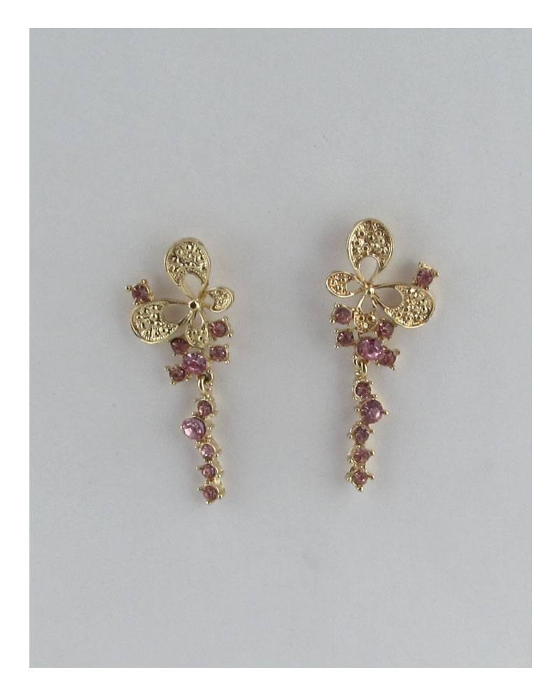 Butterfly linear stud drop earrings - Absolute Fashion 2020