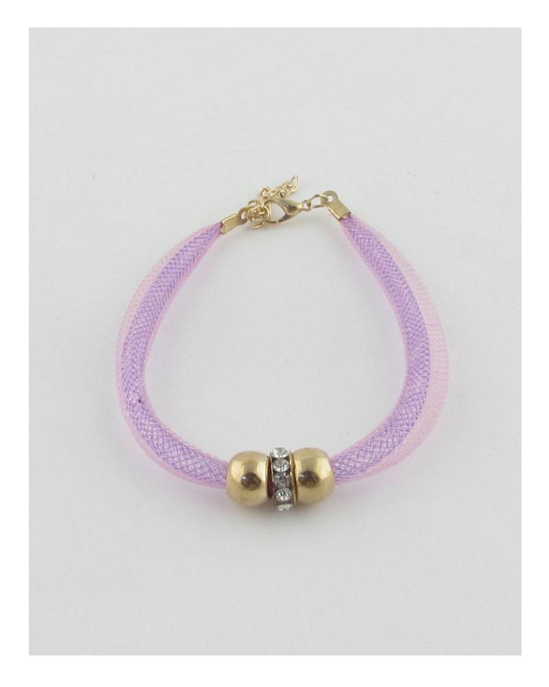 Stretch color mesh bead ball bracelet - Absolute Fashion 2020