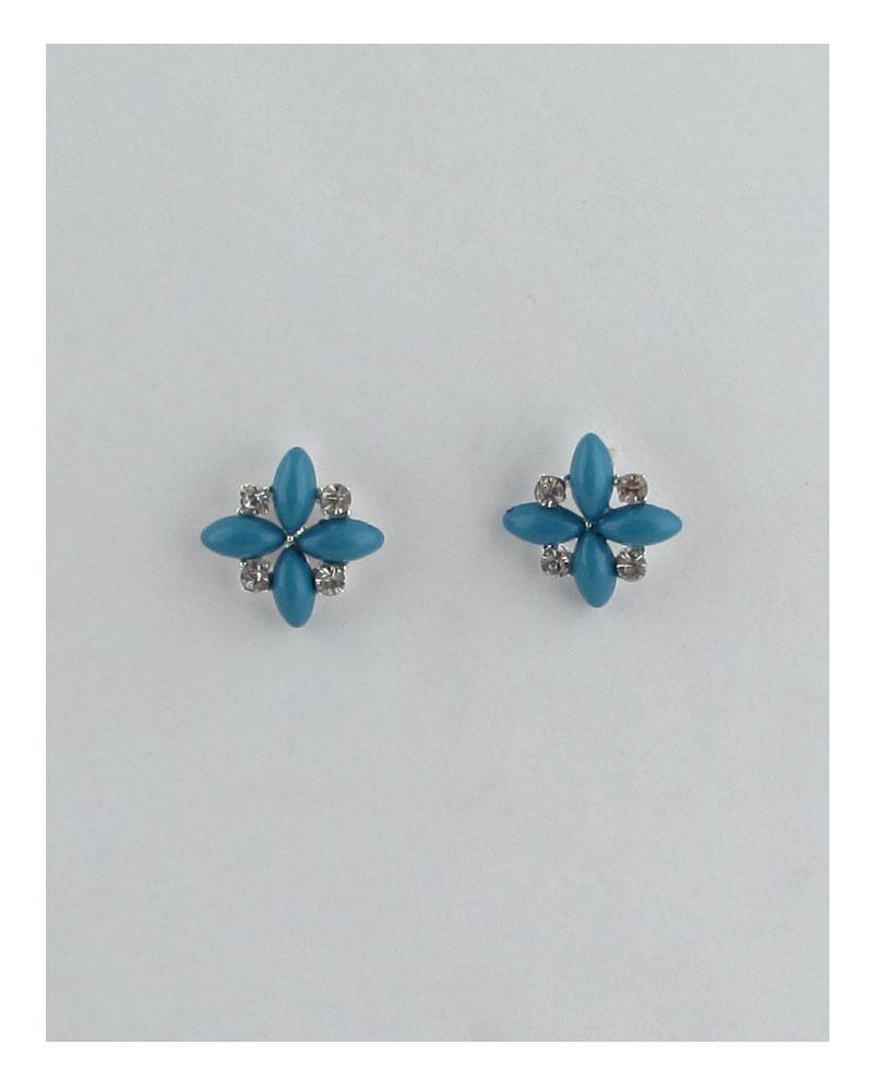 Four leaf flower stud earrings - Absolute Fashion 2020