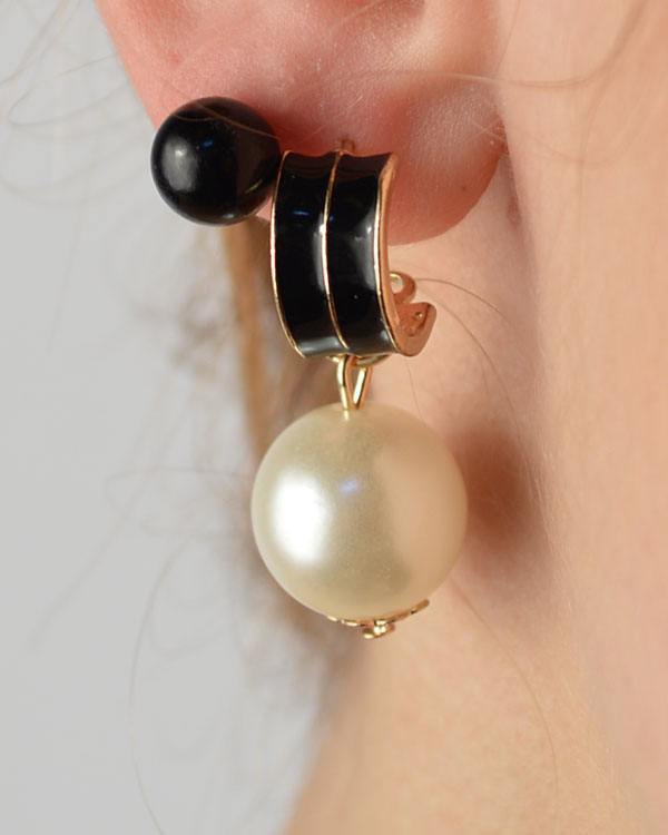 Semi Hoop Faux Pearl Drop Earrings - Absolute Fashion 2020