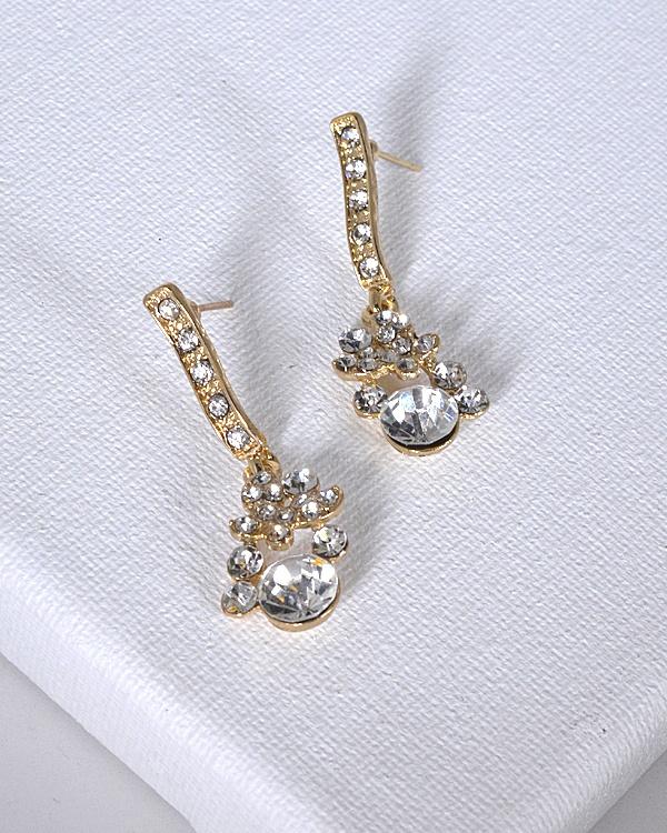 Crystal and Stone Drop Earrings - Absolute Fashion 2020