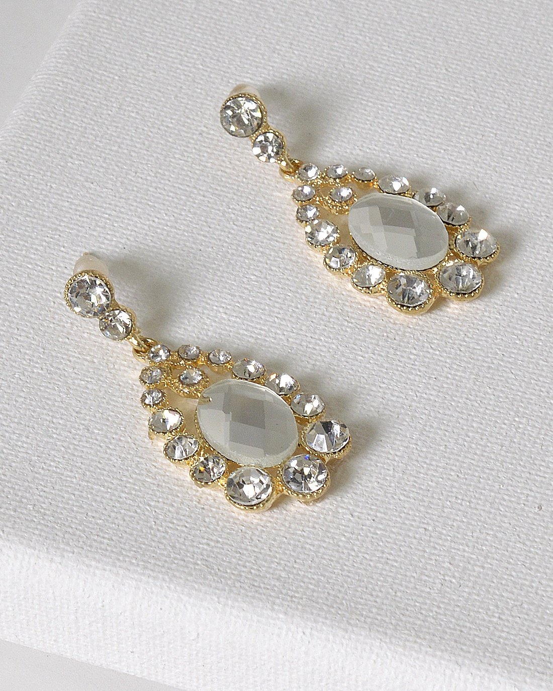 Stylish Crystal Studded Danglers - Absolute Fashion 2020