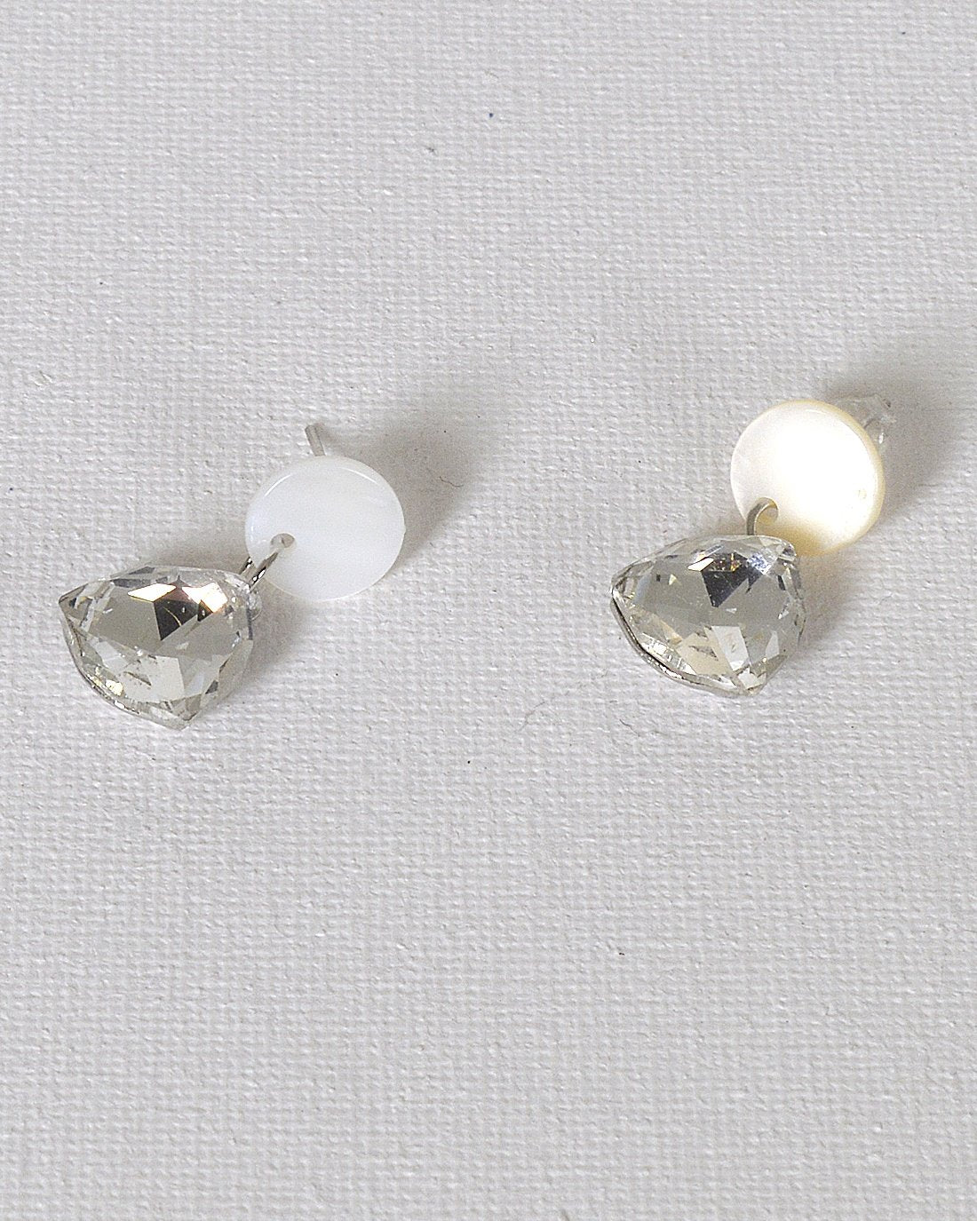 Stone and Crystal Studded Drop Earrings - Absolute Fashion 2020