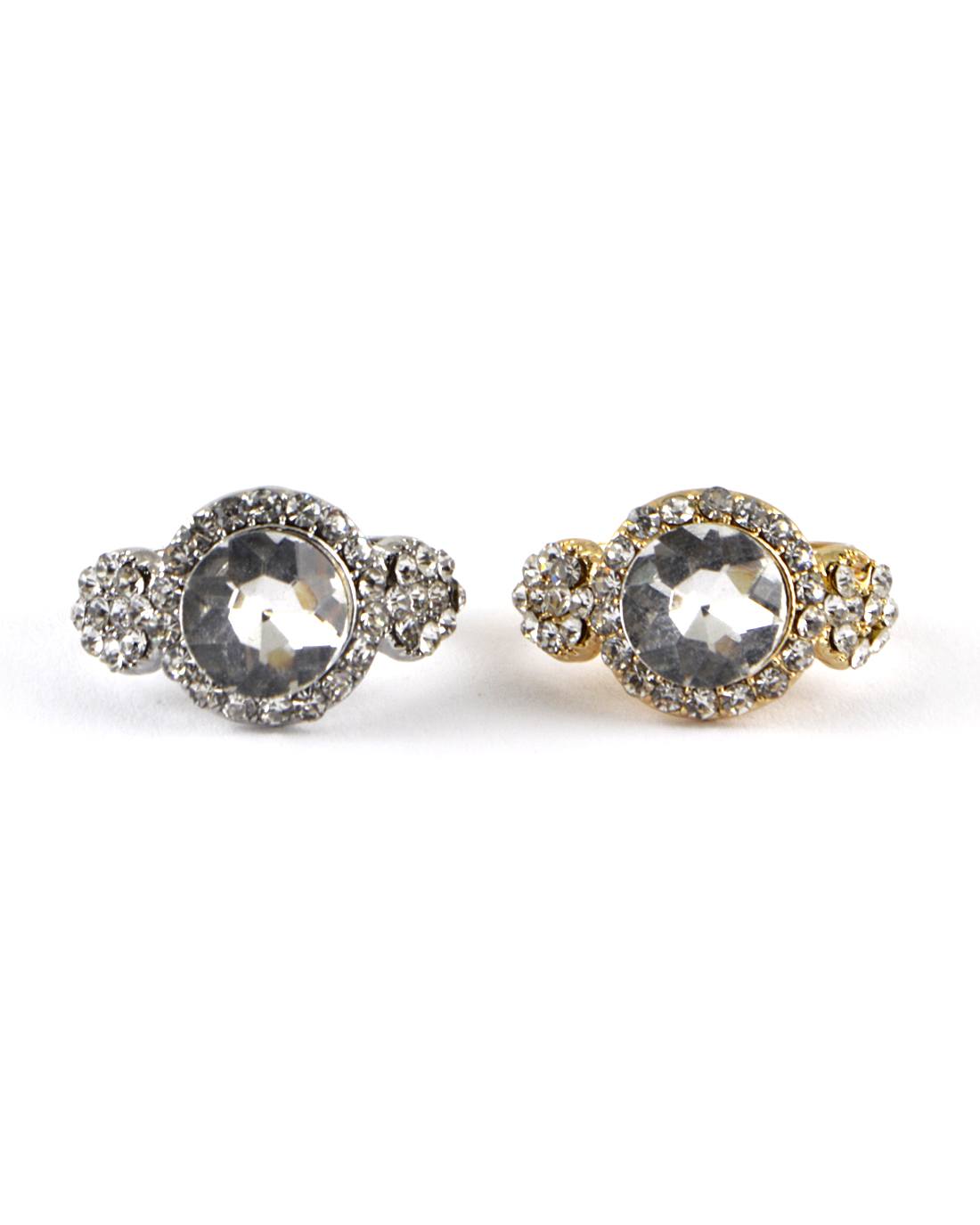 Crystal and Stone Studded Adjustable Ring - Absolute Fashion 2020