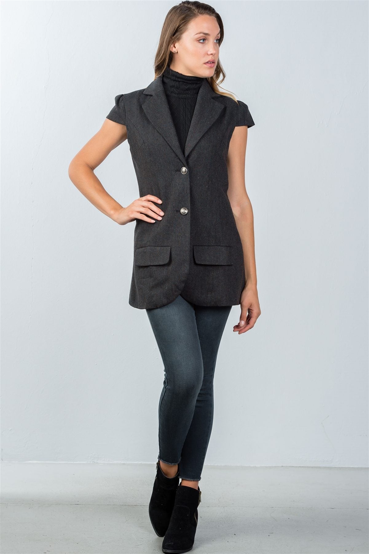 Ladies fashion cap sleeve jacket - Absolute Fashion 2020