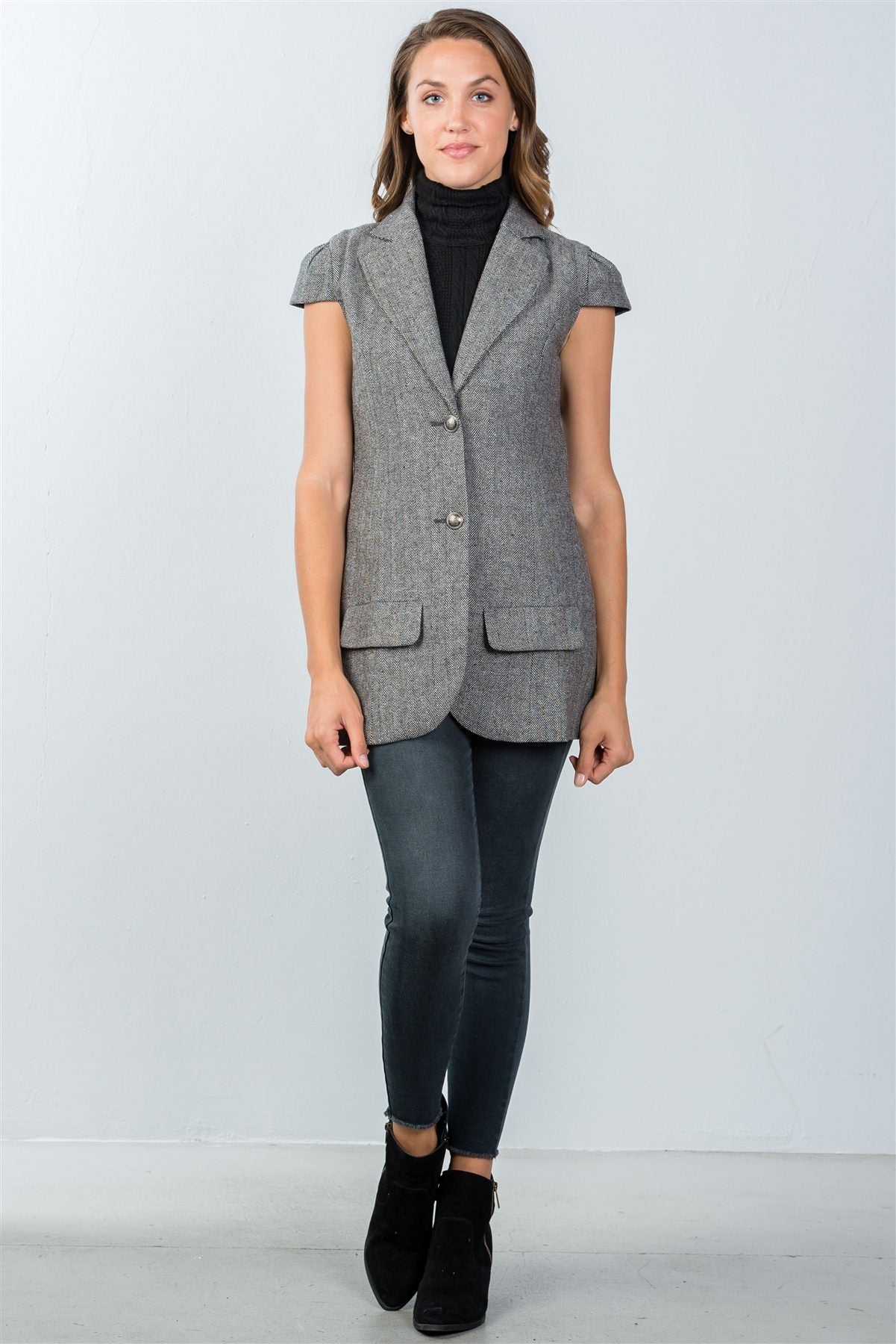 Ladies fashion cap sleeve jacket - Absolute Fashion 2020