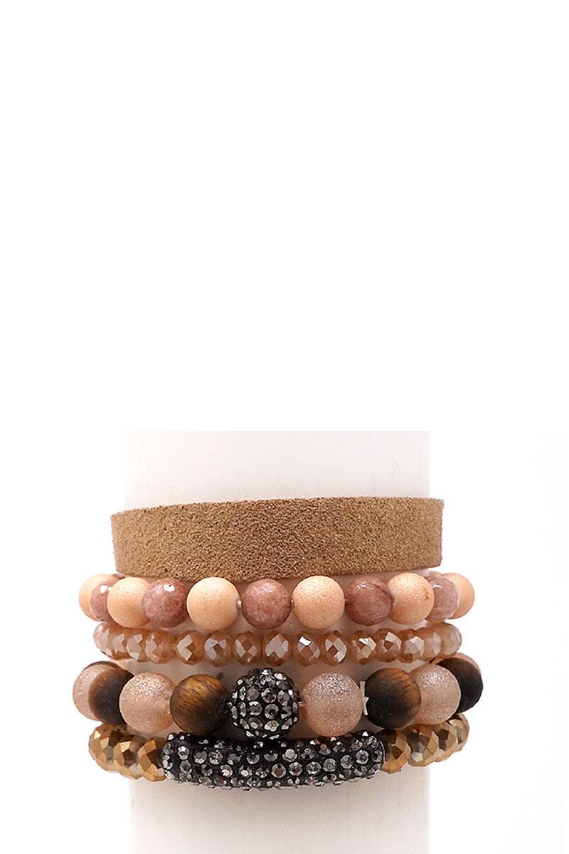 Semi Precious Stone Bracelet Set - Absolute Fashion 2020