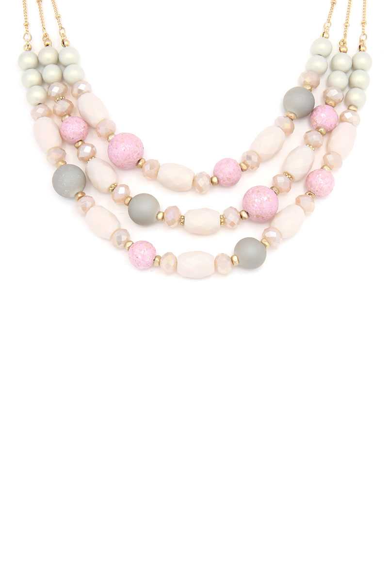 Beaded Layered Necklace - Absolute Fashion 2020