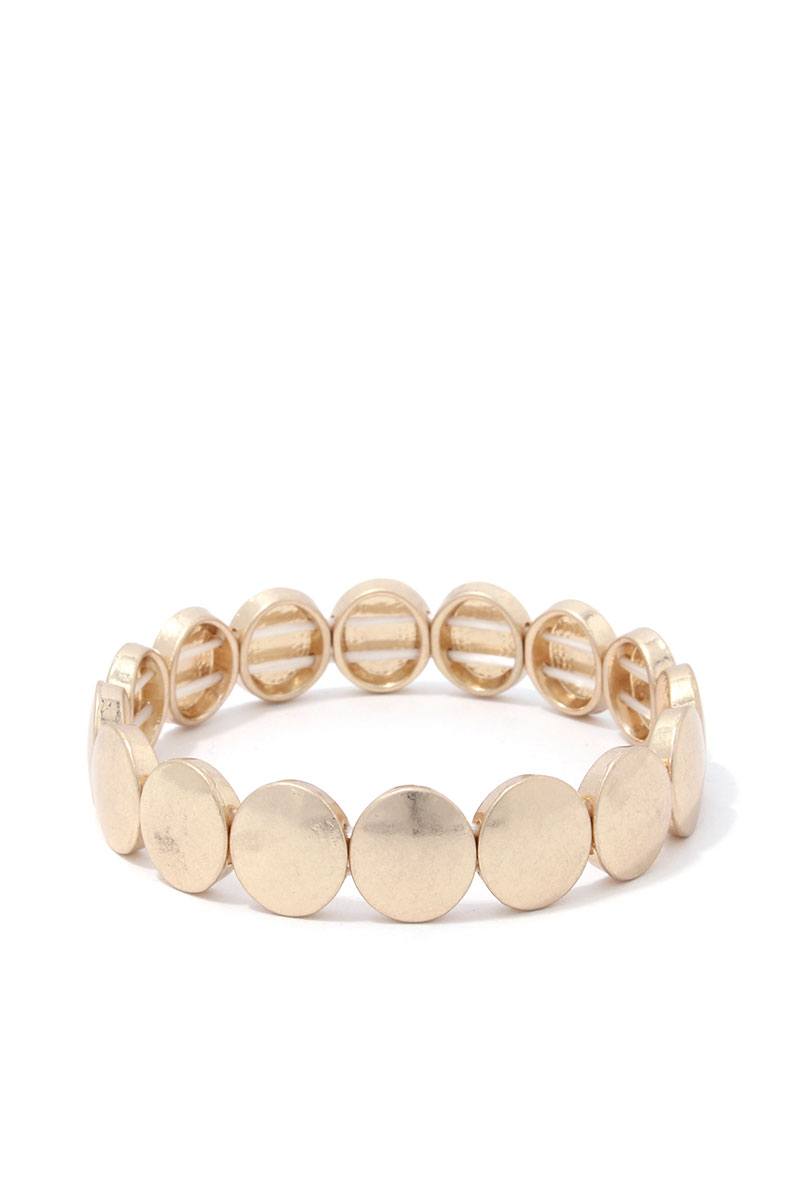 Round Metal Stretch Bracelet - Absolute Fashion 2020