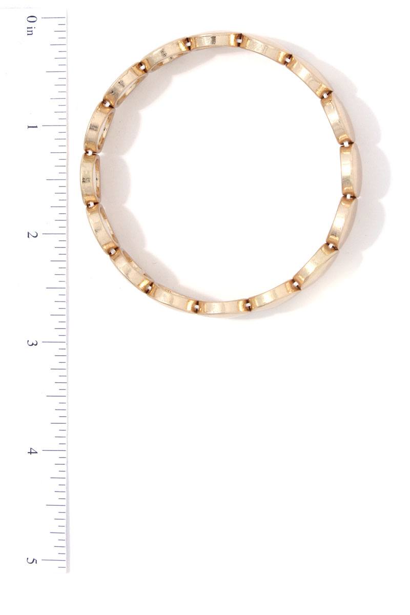 Round Metal Stretch Bracelet - Absolute Fashion 2020