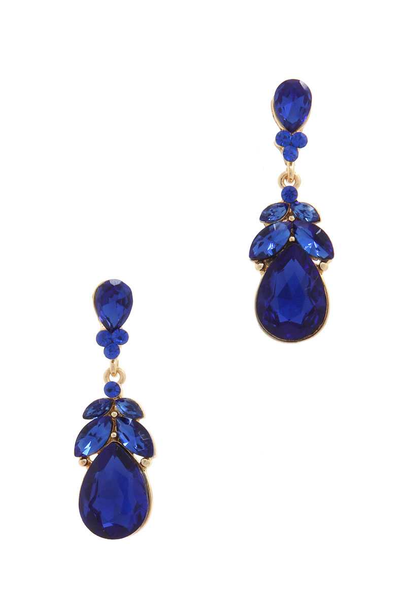 Rhinestone Post Drop Earring - Absolute Fashion 2020