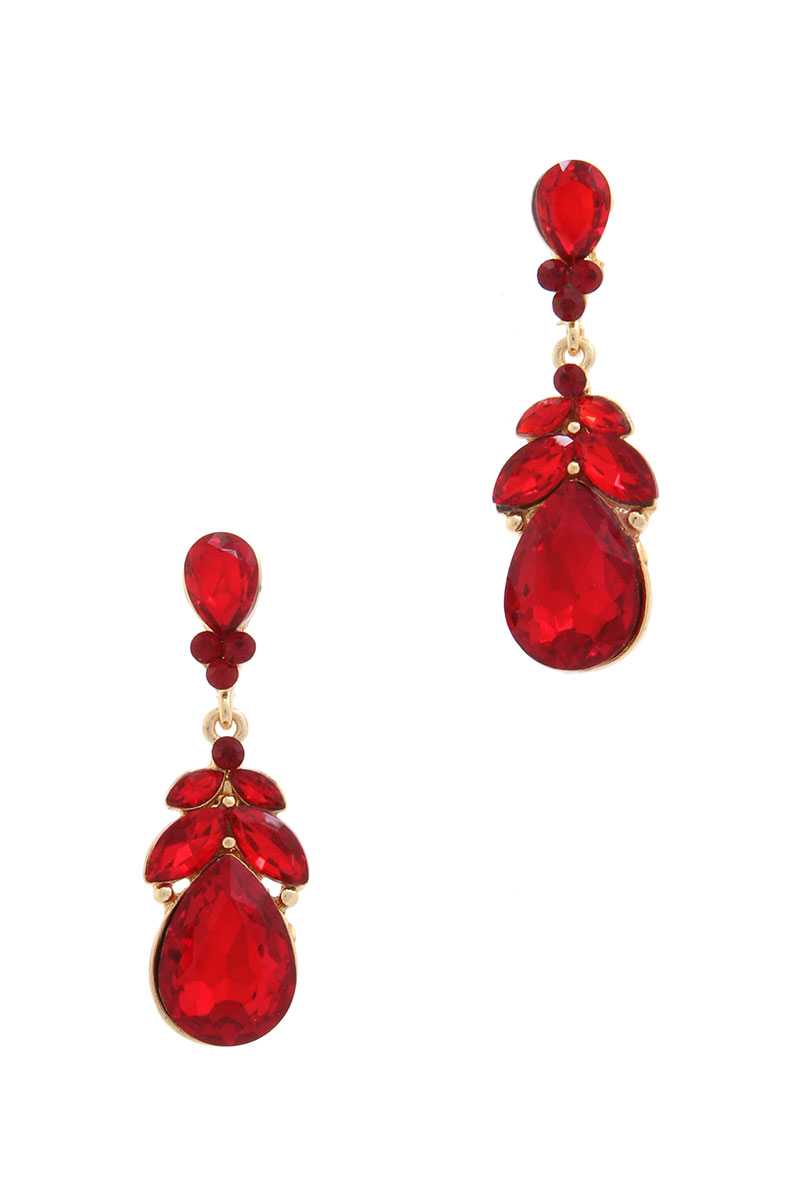 Rhinestone Post Drop Earring - Absolute Fashion 2020