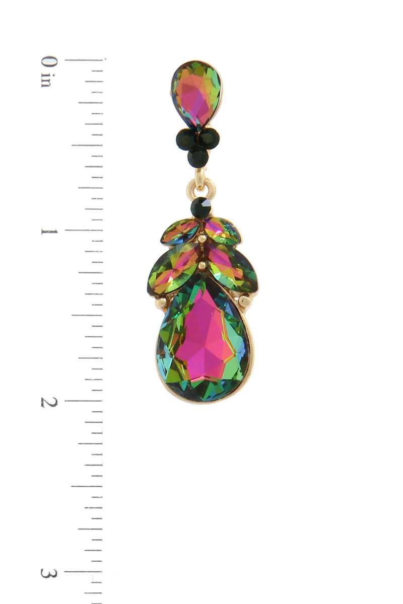 Rhinestone Post Drop Earring - Absolute Fashion 2020