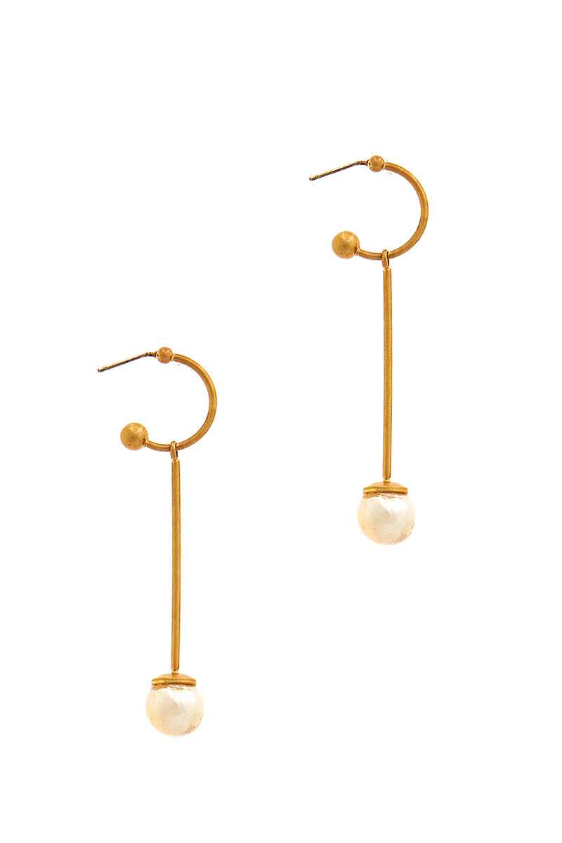 Fashion Liner Pear Drop Earring - Absolute Fashion 2020