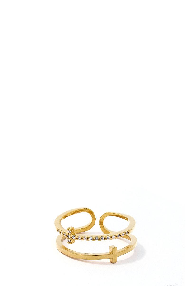 Fashion Cross Infinity Rhinestone Ring - Absolute Fashion 2020
