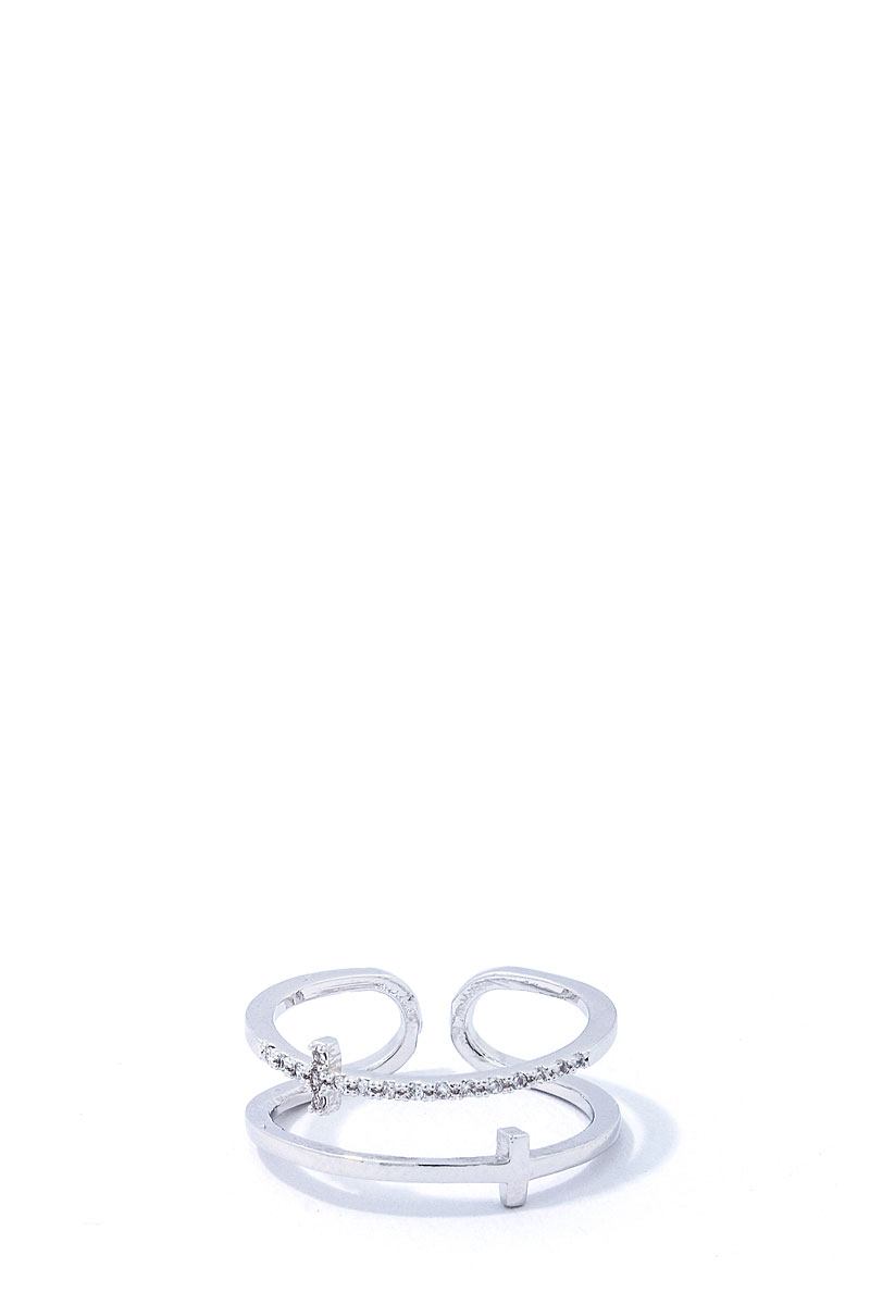 Fashion Cross Infinity Rhinestone Ring - Absolute Fashion 2020