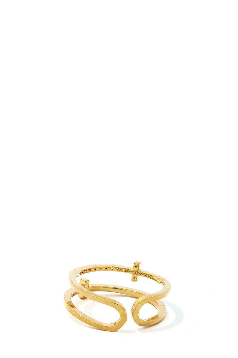 Fashion Cross Infinity Rhinestone Ring - Absolute Fashion 2020