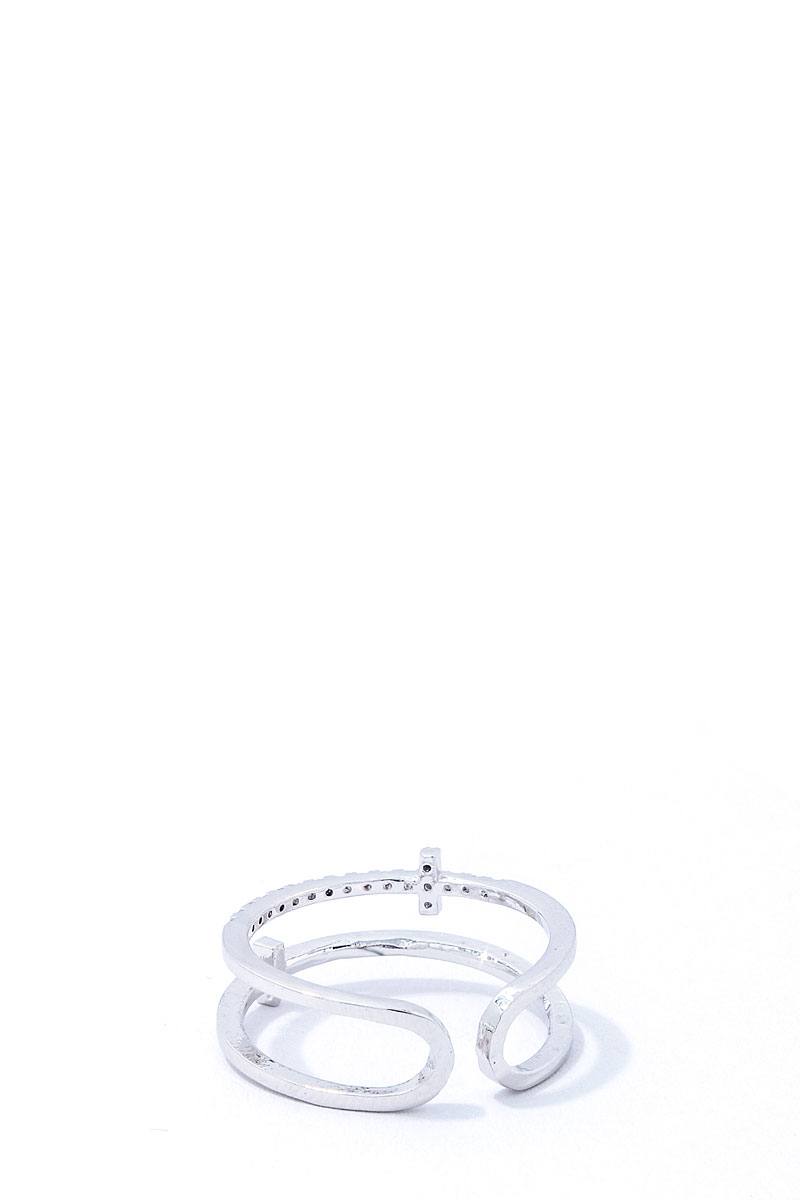 Fashion Cross Infinity Rhinestone Ring - Absolute Fashion 2020