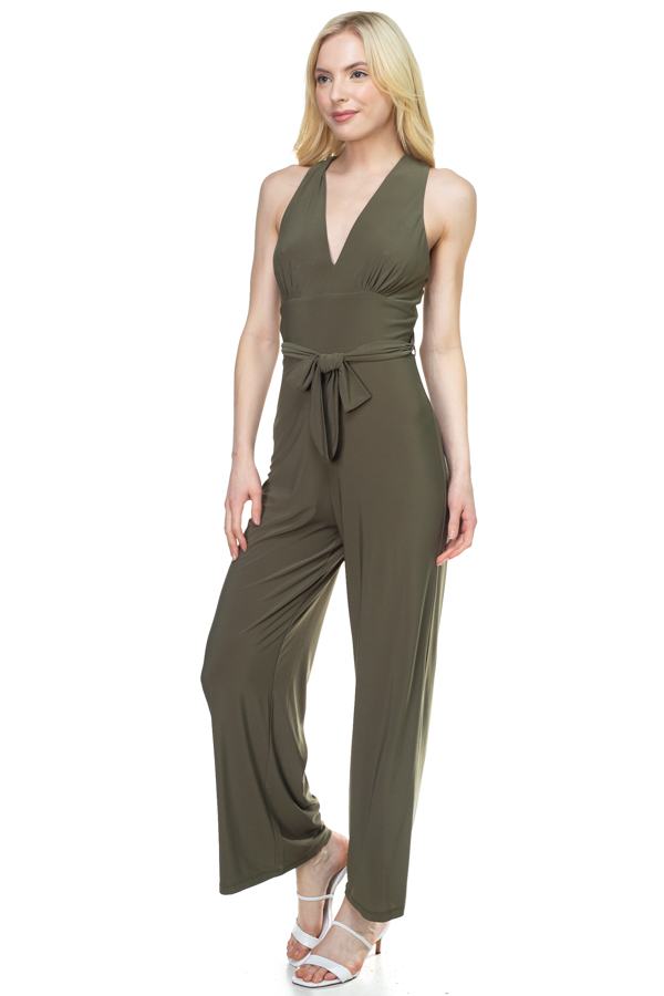 Strapless Belted Jumpsuit - Absolute Fashion 2020