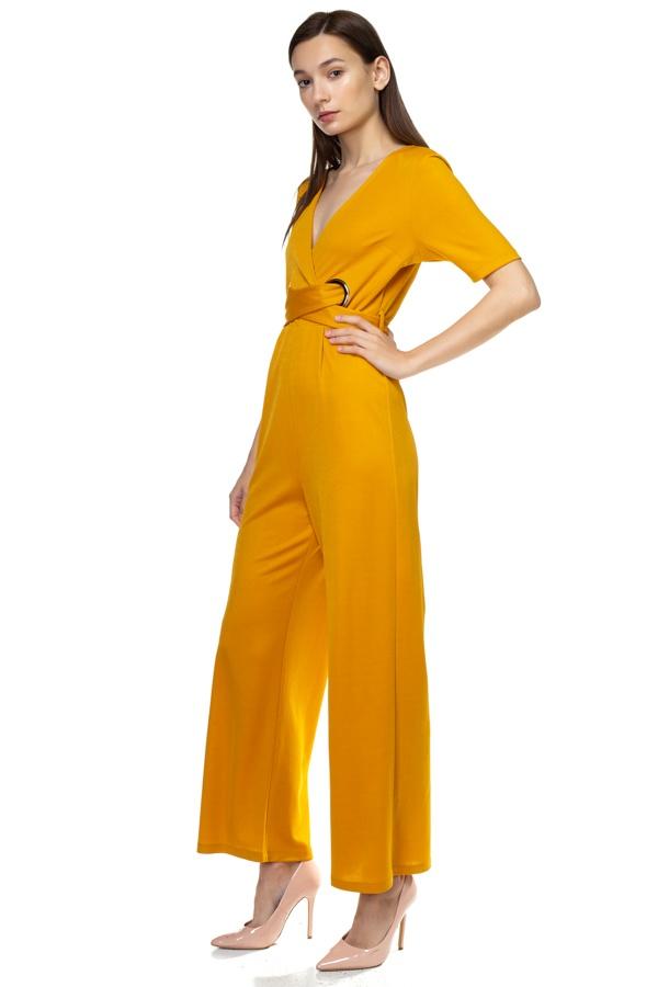 Grommets Belted Jumpsuit - Absolute Fashion 2020