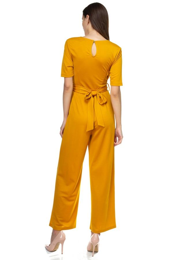 Grommets Belted Jumpsuit - Absolute Fashion 2020
