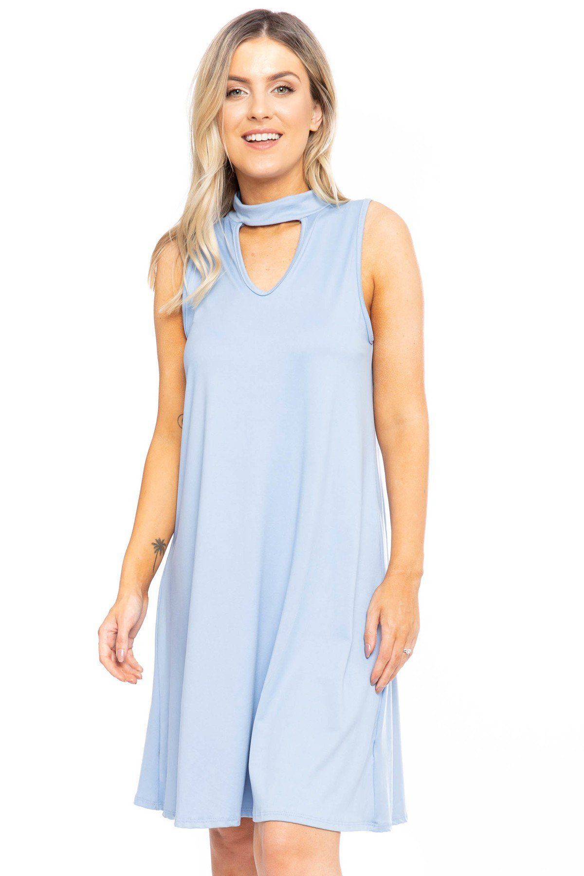 Sleeveless, Short A-line Dress - Absolute Fashion 2020