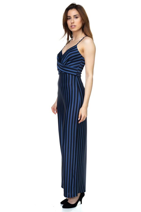 Stripe Front Twist Jumpsuit - Absolute Fashion 2020