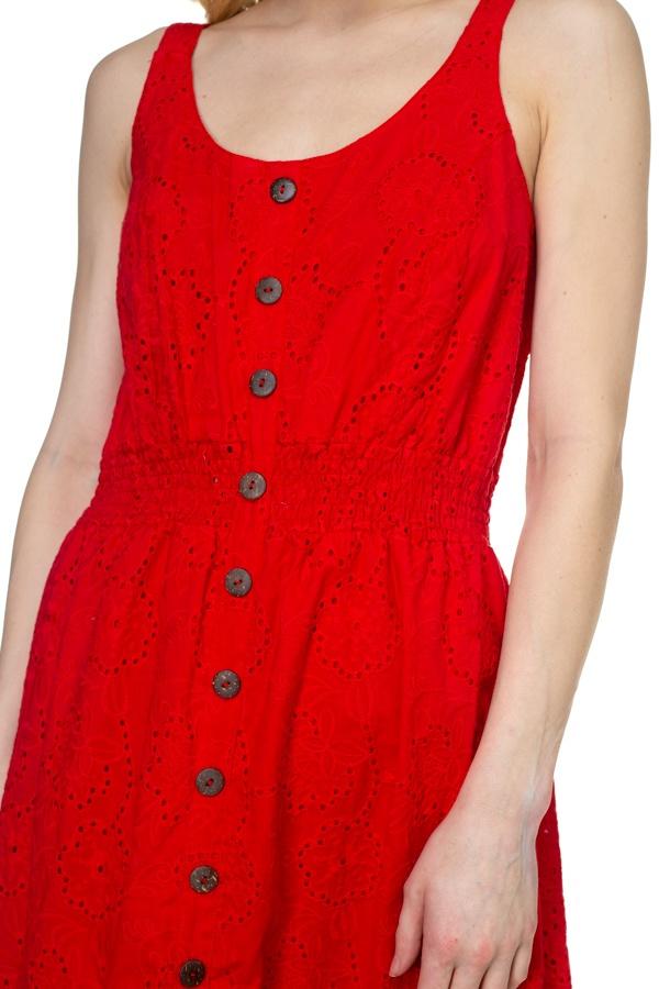 Floral Embroidered Sleeveless Dress - Absolute Fashion 2020