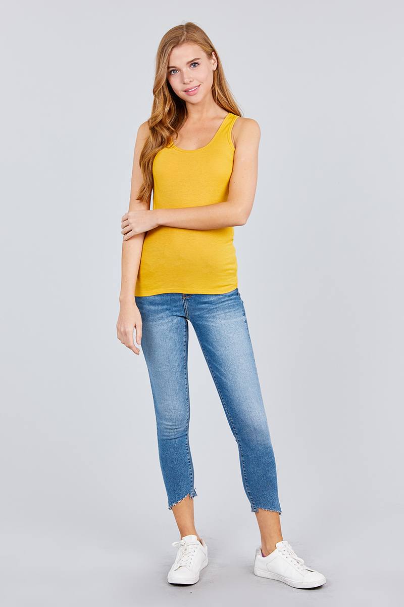 Racer Back Rib Tank Top - Absolute Fashion 2020