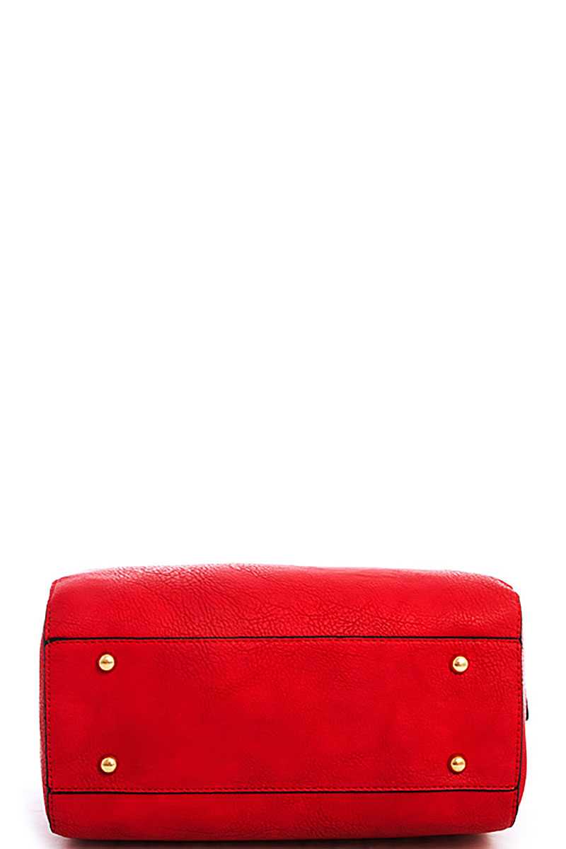 Cute Stylish Moroccan Top Handle Boston Bag With Long Strap - Absolute Fashion 2020
