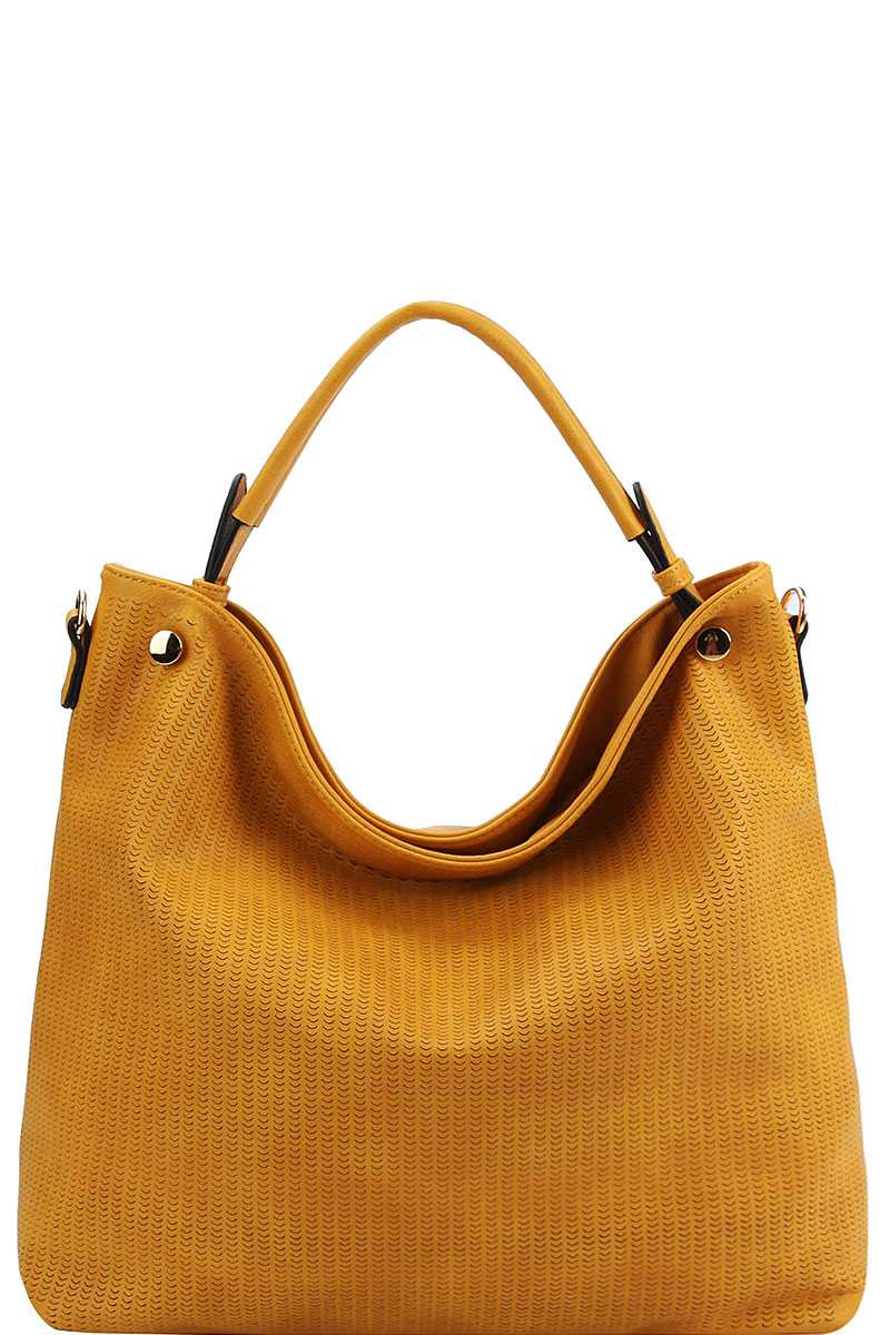 Stylish Modern Mesh Front Hobo Bag With Long Strap - Absolute Fashion 2020