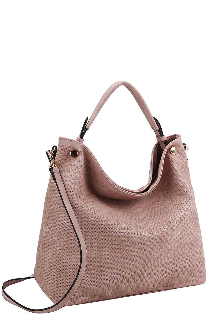 Stylish Modern Mesh Front Hobo Bag With Long Strap - Absolute Fashion 2020