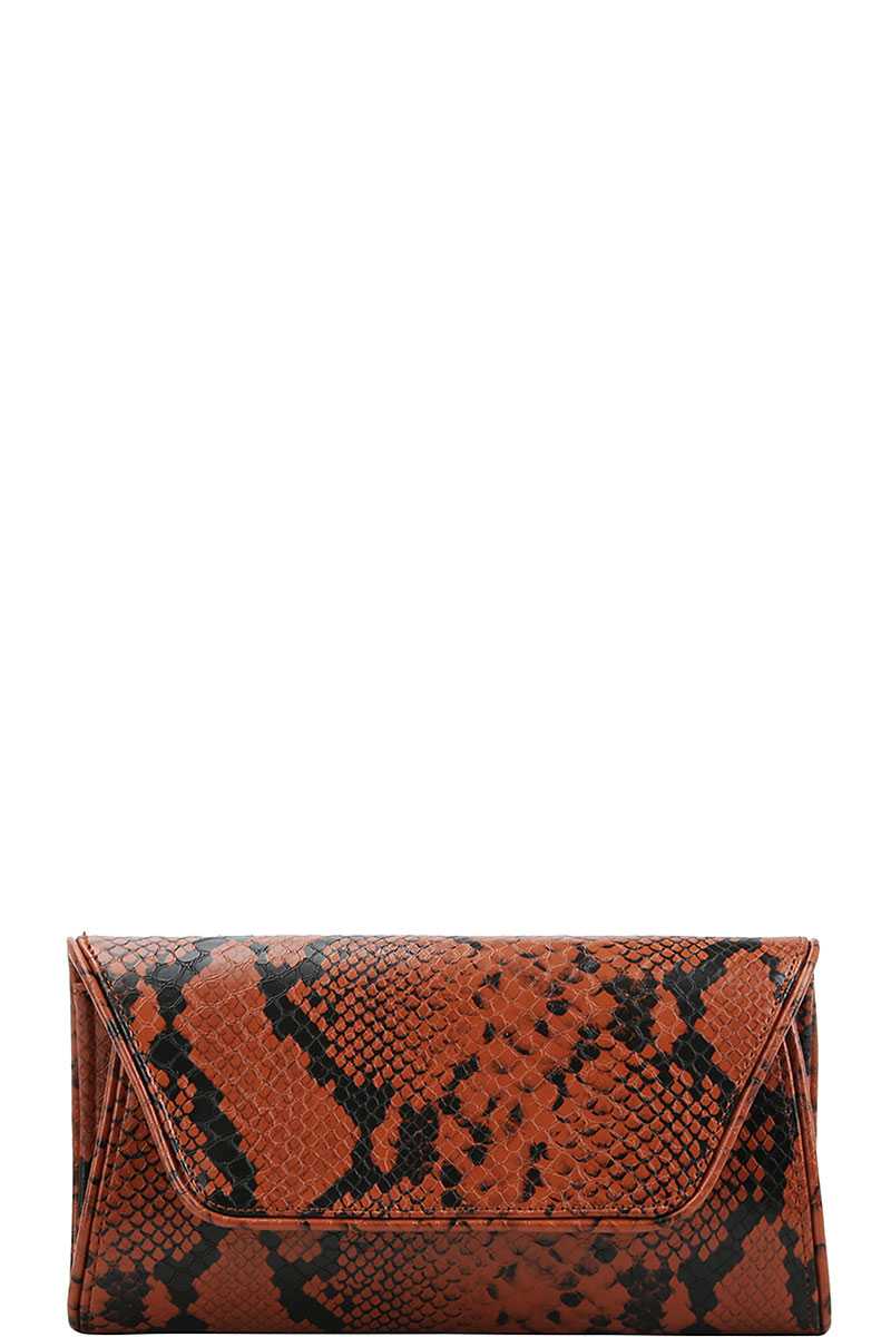 Cute Python Pattern Clutch Cross Body - Absolute Fashion 2020