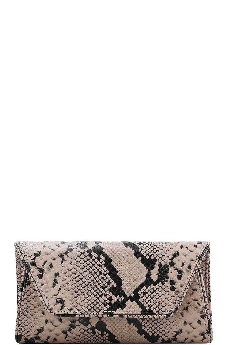 Cute Python Pattern Clutch Cross Body - Absolute Fashion 2020
