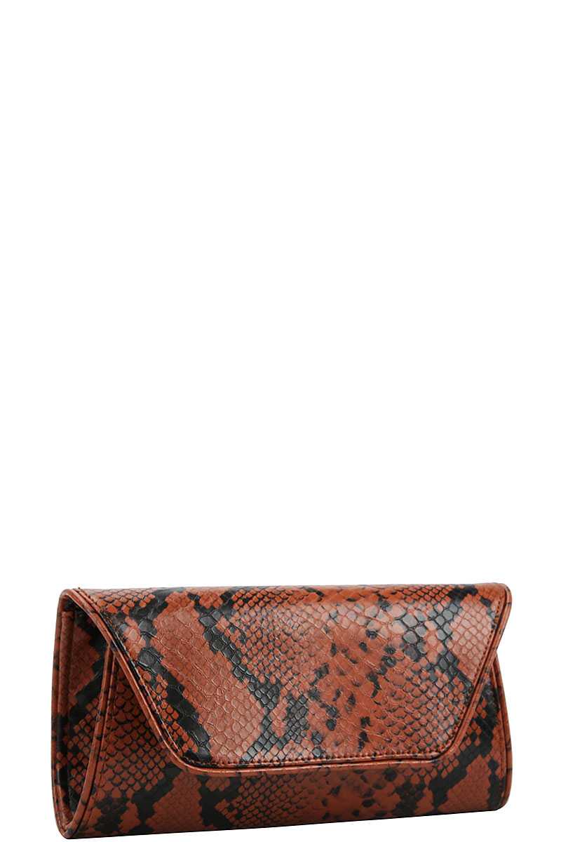 Cute Python Pattern Clutch Cross Body - Absolute Fashion 2020