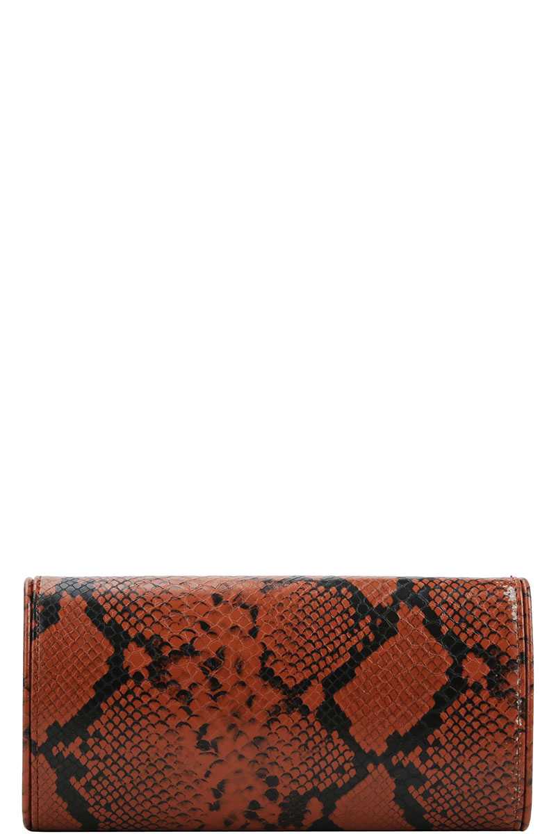 Cute Python Pattern Clutch Cross Body - Absolute Fashion 2020