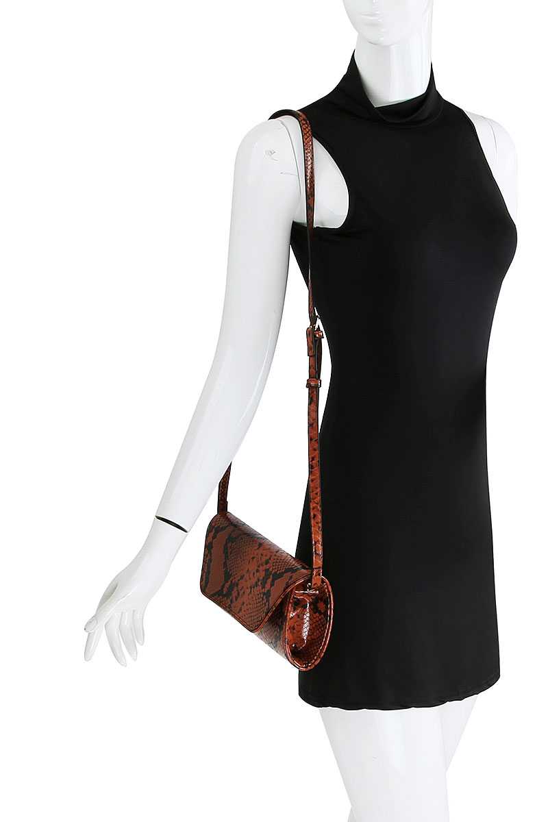Cute Python Pattern Clutch Cross Body - Absolute Fashion 2020
