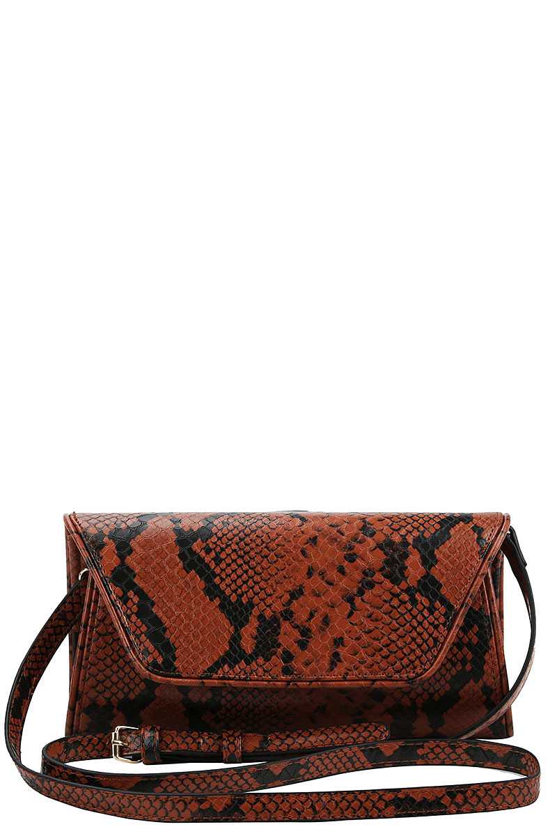 Cute Python Pattern Clutch Cross Body - Absolute Fashion 2020